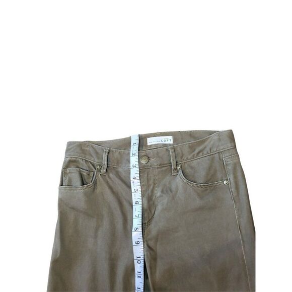 Loft Pants Women Sz‎ 26 / 2 Khaki Green Straight Leg Workwear - Picture 5 of 6